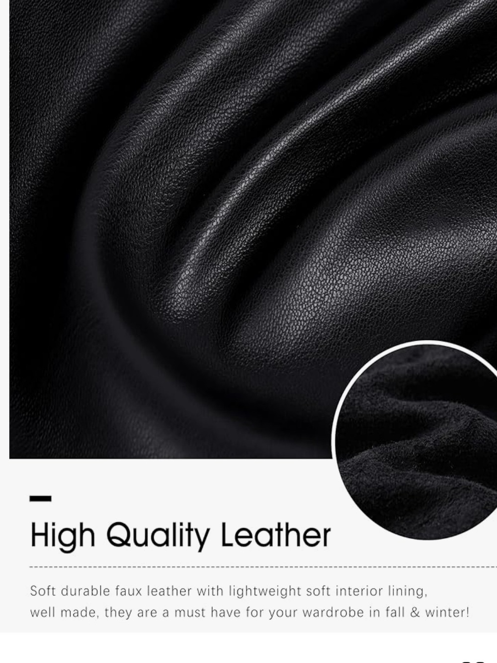 Faux Leather Cropped Ankle Durable Adjustable Drawstring Straight Leg Pants - Picture 7 of 7